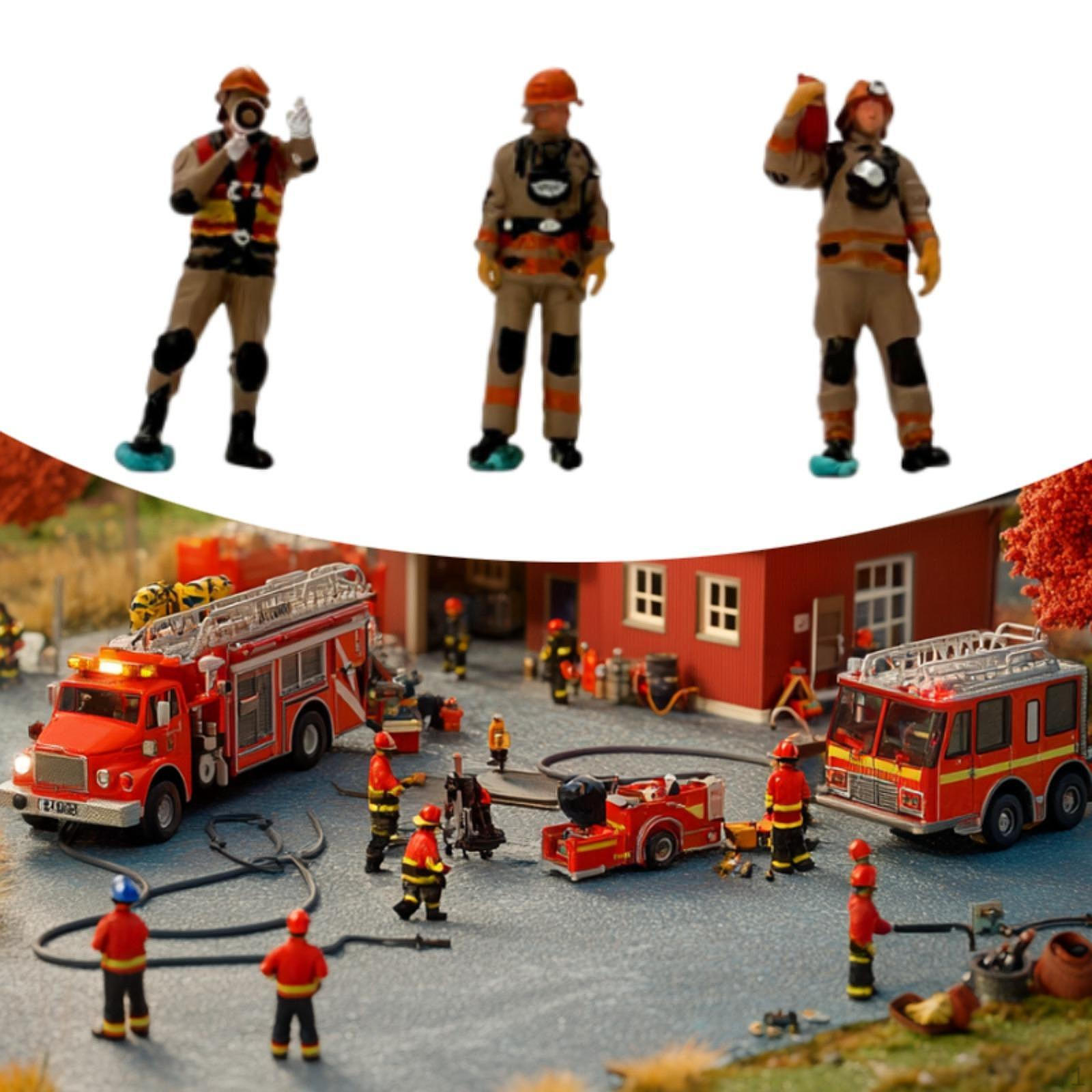 1/64 Firefighter Figures Realistic Collectibles Tiny People Model Diorama Action for Sand Style B
1/64 Firefighter Figures Realistic Collectibles Tiny People Model Diorama Action for Sand Style B