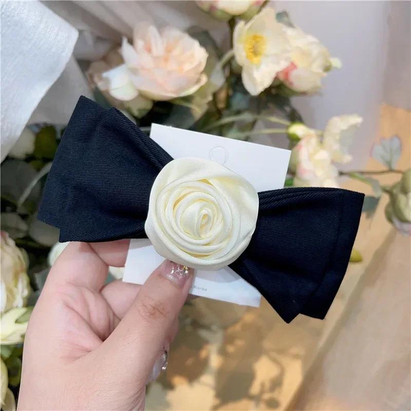 Elegant Ribbon Rose Flower Hair Pins for Women Balck Bow Hair Clips Headwear Korean Fashion Headpiece Ladies Hair Accessory белый
Elegant Ribbon Rose Flower Hair Pins for Women Balck Bow Hair Clips Headwear Korean Fashion Headpiece Ladies Hair Accessory белый