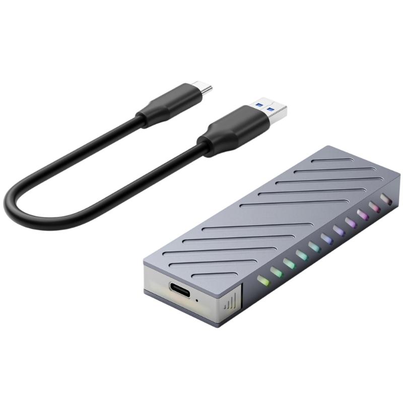 Корпус для жесткого диска M.2 NVME 10 Гбит/с Корпус для жесткого диска со светодиодной подсветкой Простая установка для ПК 2230 2242 2260 2280 1
Корпус для жесткого диска M.2 NVME 10 Гбит/с Корпус для жесткого диска со светодиодной подсветкой Простая установка для ПК 2230 2242 2260 2280 1