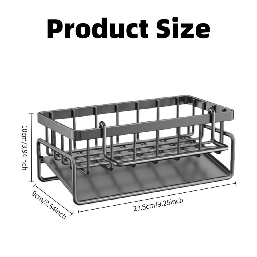 Stainless Steel Kitchen Sink Organizer - Multi-Functional Over Sink Drain Rack for Faucet Area, Rag & Sponge Storage серый
Stainless Steel Kitchen Sink Organizer - Multi-Functional Over Sink Drain Rack for Faucet Area, Rag & Sponge Storage серый