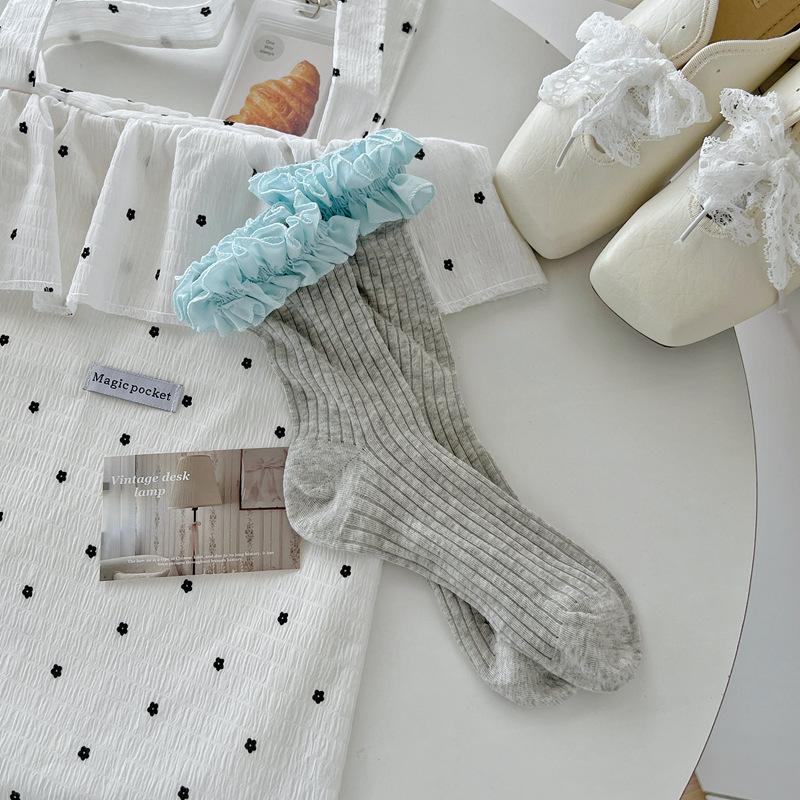 10Pair Zhang Yuanying Same Lace Socks Children S Summer Thin Strips Versatile Medium Tube Socks Women S Sweet Lolita Girls Socks one size fits all сіро блакитний колір
10Pair Zhang Yuanying Same Lace Socks Children S Summer Thin Strips Versatile Medium Tube Socks Women S Sweet Lolita Girls Socks one size fits all сіро блакитний колір