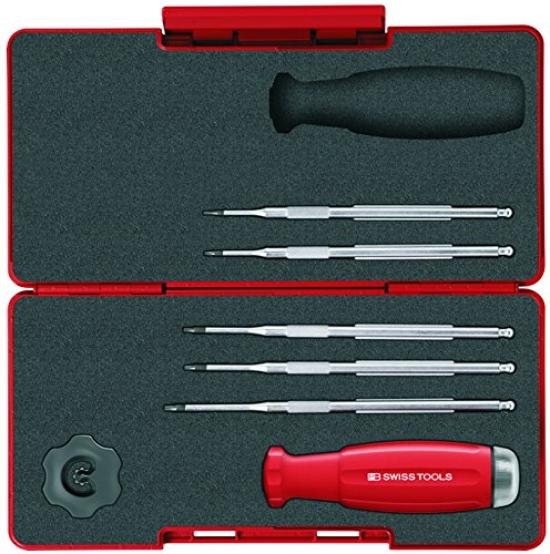 PB SWISS TOOLS Набір динамометричних гвинтів Swiss Grip із 6 предметів із лезом діапазону налаштування крутного моменту в кейсі 215 Torx, в комплекті, 0,4-2,0 Нм 8321.SETA1
PB SWISS TOOLS Набір динамометричних гвинтів Swiss Grip із 6 предметів із лезом діапазону налаштування крутного моменту в кейсі 215 Torx, в комплекті, 0,4-2,0 Нм 8321.SETA1