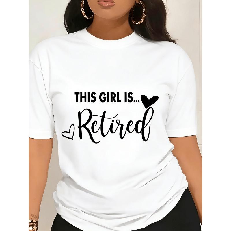 Womens Retirement Celebration T-Shirt - This is Retired Graphic with Heart Design, Black & White Casual Crew Neck Short Sleeve Top, Machine Washable S белый
Womens Retirement Celebration T-Shirt - This is Retired Graphic with Heart Design, Black & White Casual Crew Neck Short Sleeve Top, Machine Washable S белый