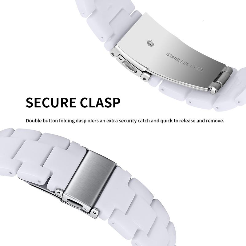 For Fossil Gen 5 Carlyle/Gen 5 Julianna/Gen 5 Garrett/Gen 5 Carlyle HR 22mm Watch Strap Stylish Replacement Resin Wrist Band White
For Fossil Gen 5 Carlyle/Gen 5 Julianna/Gen 5 Garrett/Gen 5 Carlyle HR 22mm Watch Strap Stylish Replacement Resin Wrist Band White