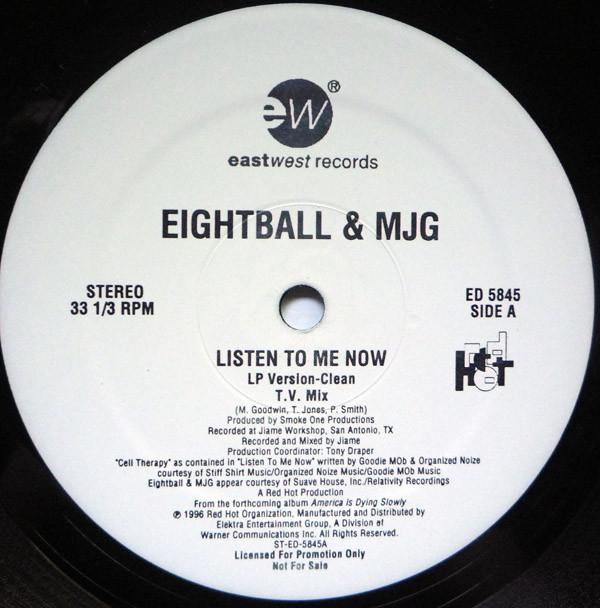 12inch Record EIGHTBALL & M.J.G. / MONEY BOSS PLA - Listen To Me Now / Games ED5845 EastWest Record 1996 US Rap & Hip-Hop/R&B Used
12inch Record EIGHTBALL & M.J.G. / MONEY BOSS PLA - Listen To Me Now / Games ED5845 EastWest Record 1996 US Rap & Hip-Hop/R&B Used