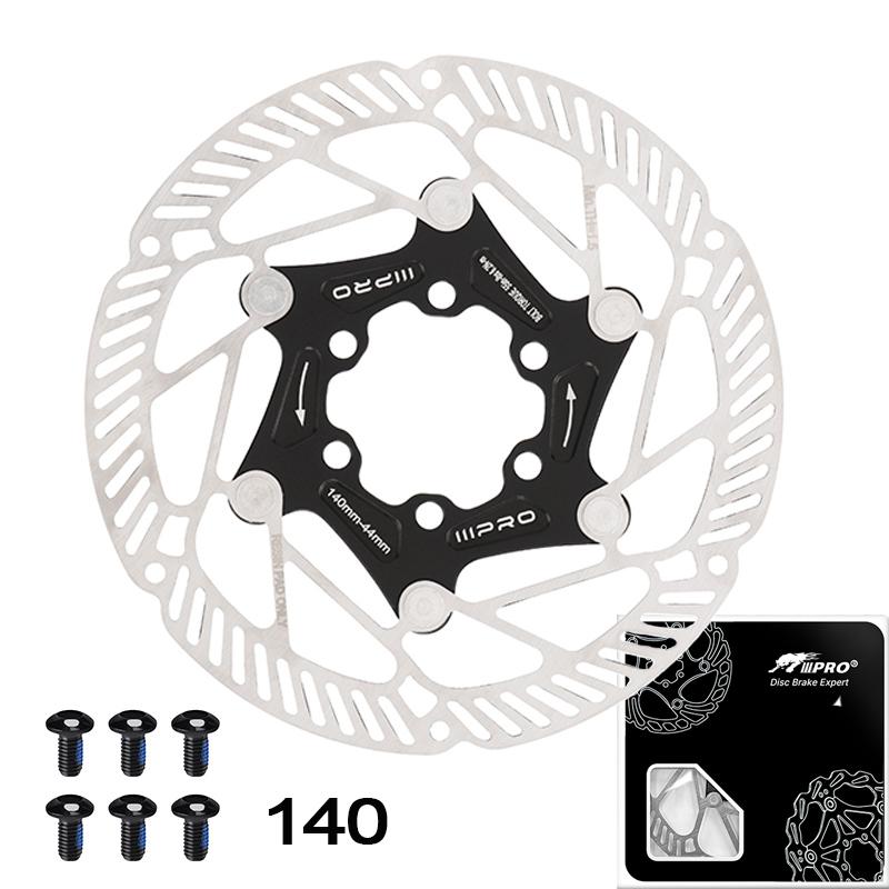 IIIPRO Bicycle Brake Disc Rotor 140/160/180/203MM Road Bike Brake Disc Heat Dissipation 6 Bolts Bicycle Floating Rotor 140-BLACK
IIIPRO Bicycle Brake Disc Rotor 140/160/180/203MM Road Bike Brake Disc Heat Dissipation 6 Bolts Bicycle Floating Rotor 140-BLACK