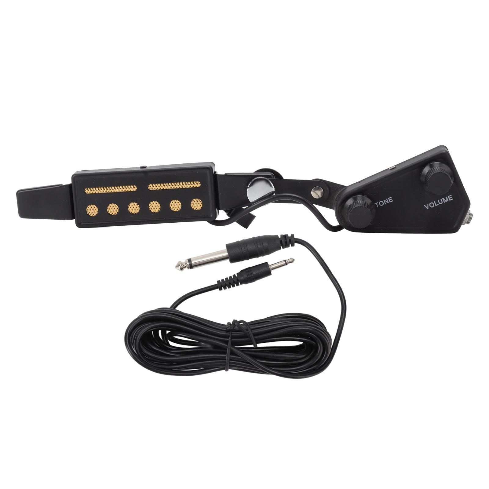 Soundhole Pickup Volume Tone Control 6 Hole Guitar Pickup for Acoustic Electric Guitar Black
Soundhole Pickup Volume Tone Control 6 Hole Guitar Pickup for Acoustic Electric Guitar Black