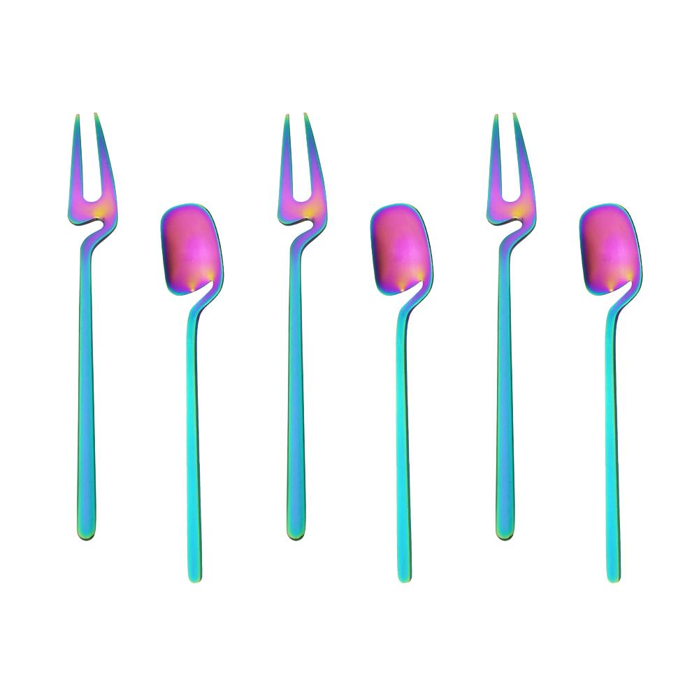 6 шт., матовые вилки для фруктов из нержавеющей стали 304 и чайная ложка небольшого размера, вилки для маринованных огурцов, вилки для салата, десерта, торта, посуда для банкетной вечеринки разноцветный
6 шт., матовые вилки для фруктов из нержавеющей стали 304 и чайная ложка небольшого размера, вилки для маринованных огурцов, вилки для салата, десерта, торта, посуда для банкетной вечеринки разноцветный