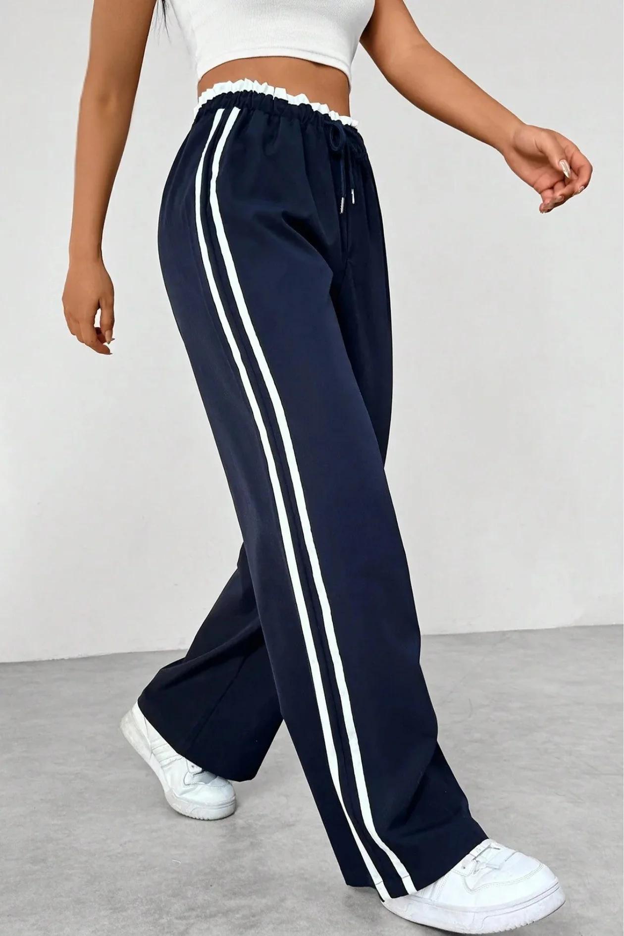 Spring and autumn sweatpants, women s new sweatpants, side striped slacks, high-waisted slimming wide-leg pants, women s women XXL
Spring and autumn sweatpants, women s new sweatpants, side striped slacks, high-waisted slimming wide-leg pants, women s women XXL