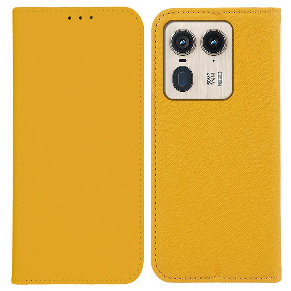 For Motorola Edge 50 Ultra 5G/Moto X50 Ultra 5G Case Cross Texture PU Leather Phone Cover Yellow
For Motorola Edge 50 Ultra 5G/Moto X50 Ultra 5G Case Cross Texture PU Leather Phone Cover Yellow