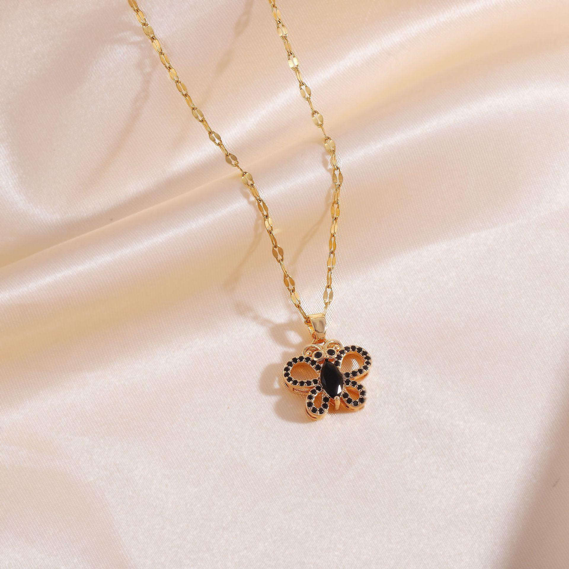 Cute Colorful Zircon Butterfly Pendant Necklaces for Women Girls Stainless Steel Chain Trendy Sweet Jewelry Accessories Gifts
Cute Colorful Zircon Butterfly Pendant Necklaces for Women Girls Stainless Steel Chain Trendy Sweet Jewelry Accessories Gifts