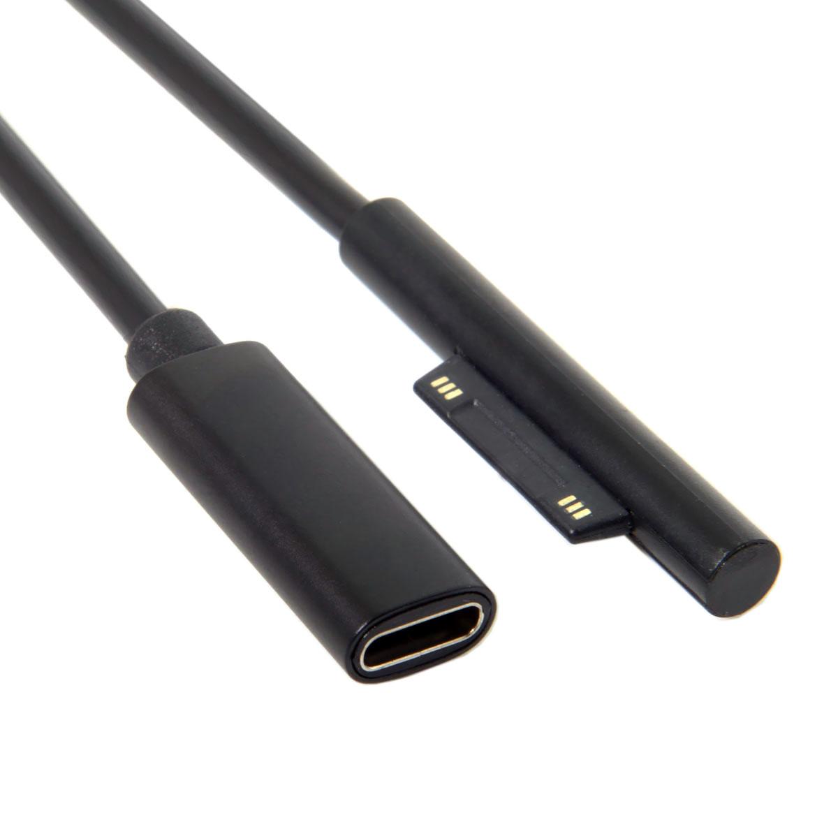 DC 15V Type-C USB-C Female to Surface Pro3 Pro4 Pro5 Pro6 Book Pro Charge Cable As Shown A
DC 15V Type-C USB-C Female to Surface Pro3 Pro4 Pro5 Pro6 Book Pro Charge Cable As Shown A