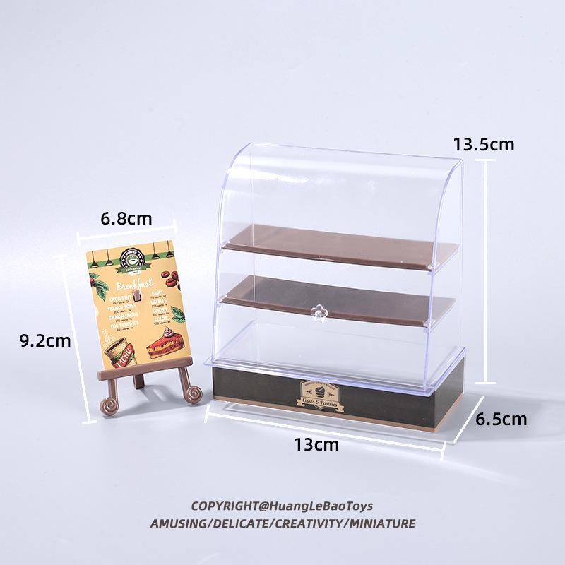 Cake Display Cabinet: Pretend Play Dessert Stand for Kids - Miniature Dollhouse Food Toy & DIY Small Ornaments
Cake Display Cabinet: Pretend Play Dessert Stand for Kids - Miniature Dollhouse Food Toy & DIY Small Ornaments