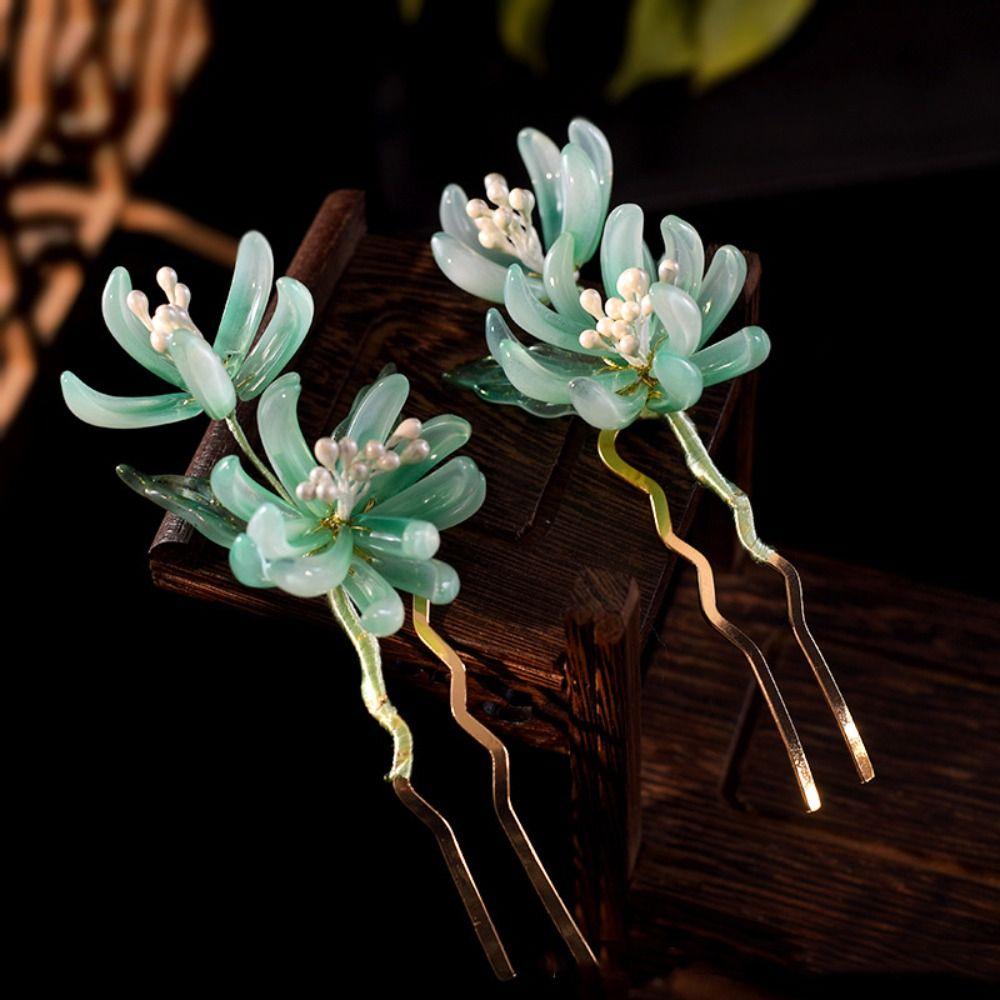 Ancient Floral Hair Stick Pearl Hanfu Headwear Antique Tang Dynasty Hairpin Children Style8
Ancient Floral Hair Stick Pearl Hanfu Headwear Antique Tang Dynasty Hairpin Children Style8