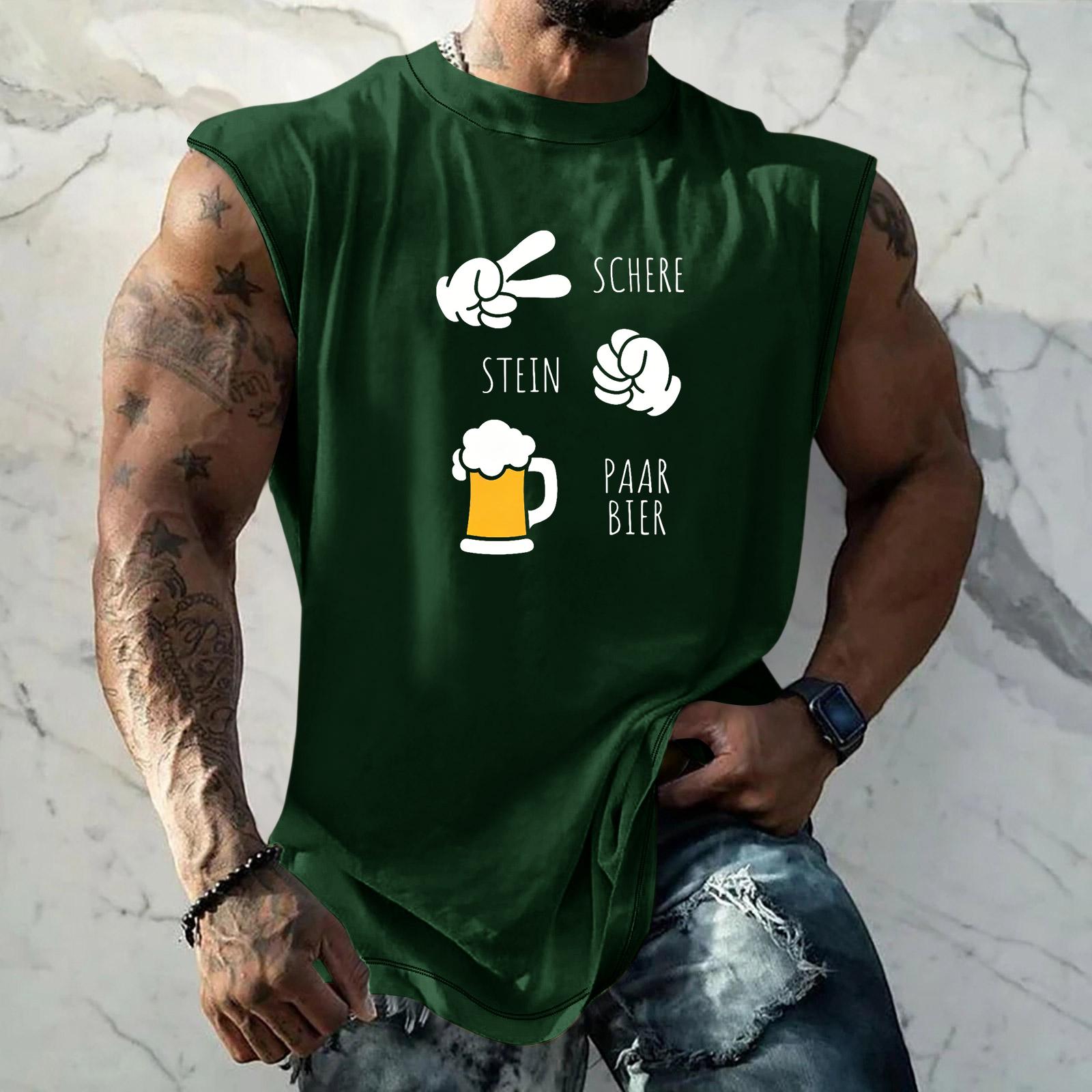 Men Sleeveless Tank Top Loose Fit Textured Pattern Printed Vest Casual Sports Streetwear Summer Holiday Daily Wear XL зелёный
Men Sleeveless Tank Top Loose Fit Textured Pattern Printed Vest Casual Sports Streetwear Summer Holiday Daily Wear XL зелёный