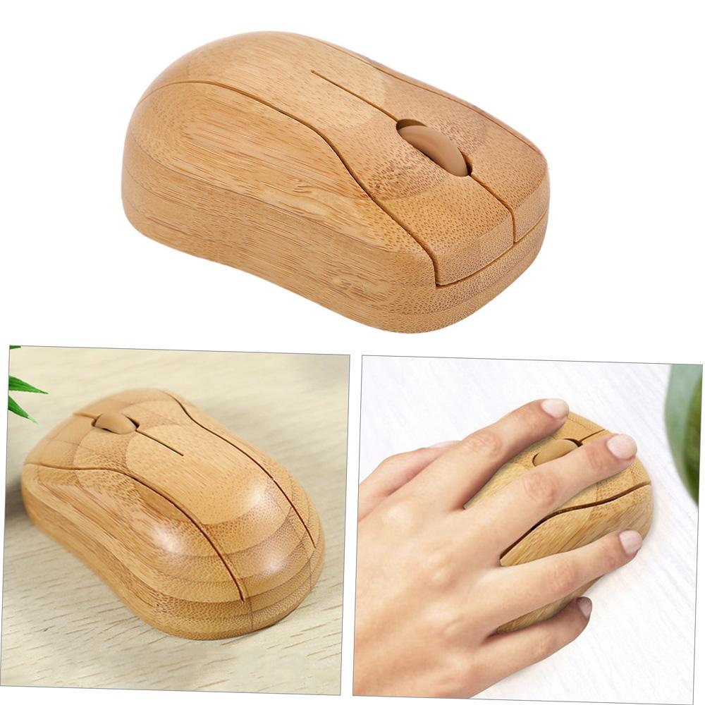 2.4G Wireless Optical Bamboo Mouse 3 movement speed Computer Mouse with USB Receiver for Notebook PC Laptop Computer Yellow
2.4G Wireless Optical Bamboo Mouse 3 movement speed Computer Mouse with USB Receiver for Notebook PC Laptop Computer Yellow