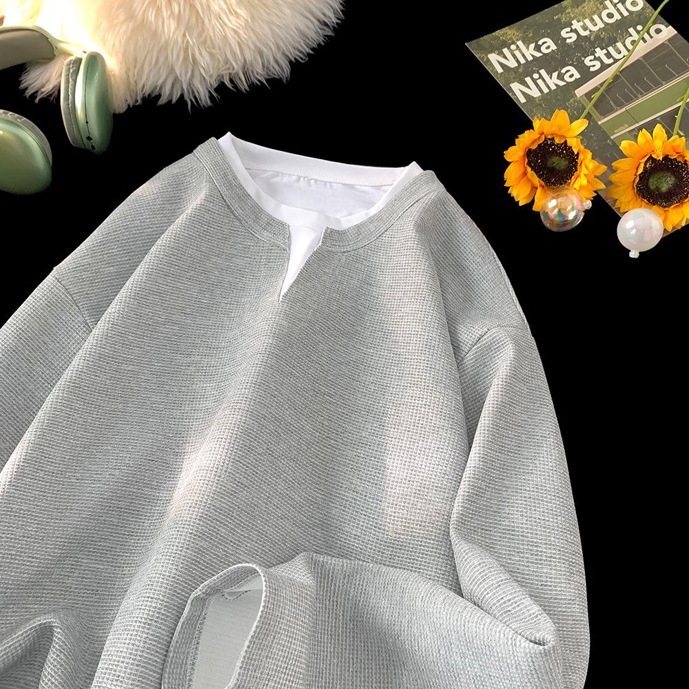 Men s Two-in-One Long-Sleeve Tee - Spring/Autumn Casual Loose Fit Round Neck Top L
Men s Two-in-One Long-Sleeve Tee - Spring/Autumn Casual Loose Fit Round Neck Top L
