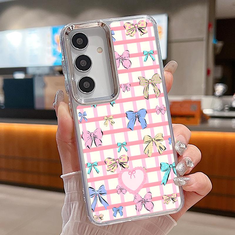 Cute Cartoon Bowknots Print Case For Samsung S26 S25 Ultra S24 FE S23 Plus S22 S21 A15 A16 A17 A35 A36 A37 A54 A55 A56 A57 5G Plating Lens Soft Cover Samsung A56 5G прозрачный
Cute Cartoon Bowknots Print Case For Samsung S26 S25 Ultra S24 FE S23 Plus S22 S21 A15 A16 A17 A35 A36 A37 A54 A55 A56 A57 5G Plating Lens Soft Cover Samsung A56 5G прозрачный
