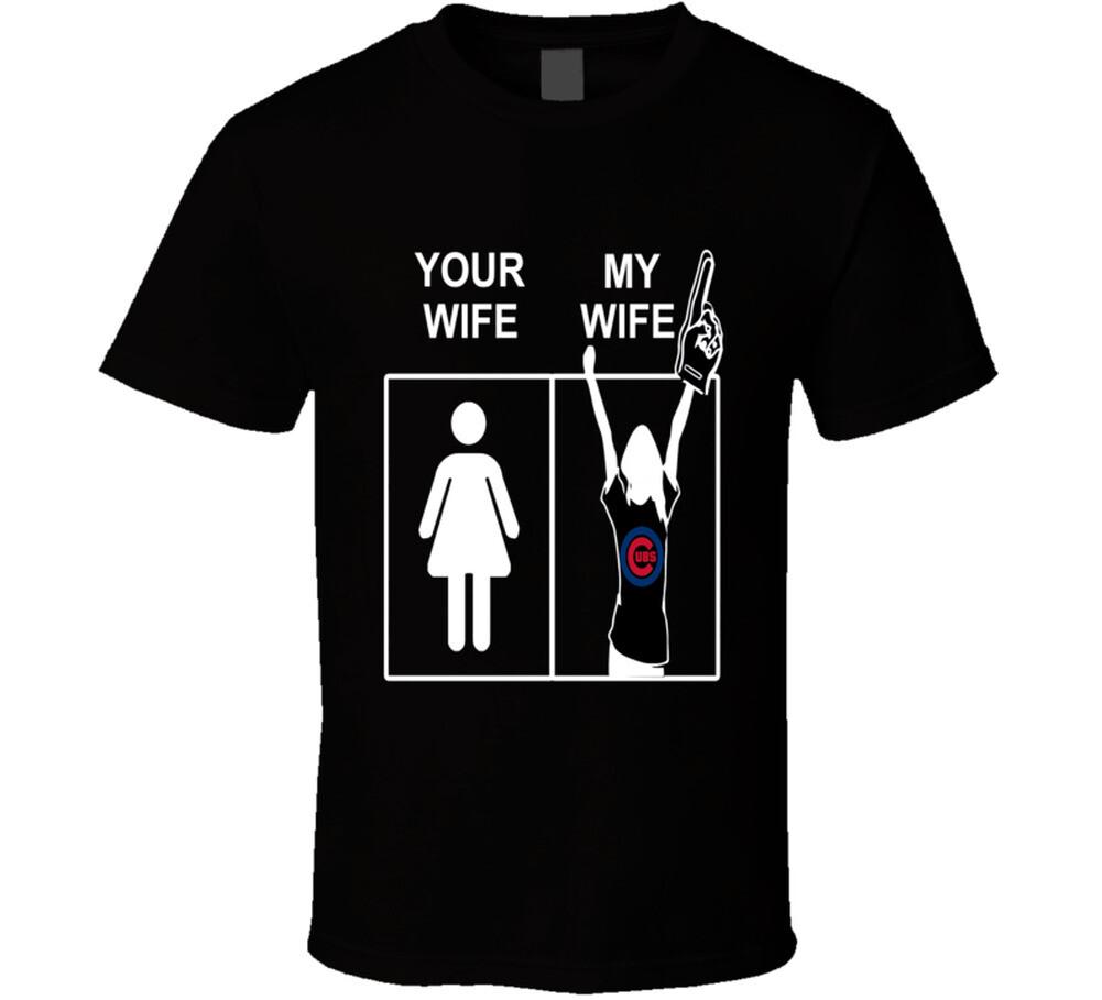 Chicago Cubs T Shirt Mens Womens Tees Top Sports Baseball Tee Your Wife My Wife Funny Sporting Unisex 3XL
Chicago Cubs T Shirt Mens Womens Tees Top Sports Baseball Tee Your Wife My Wife Funny Sporting Unisex 3XL