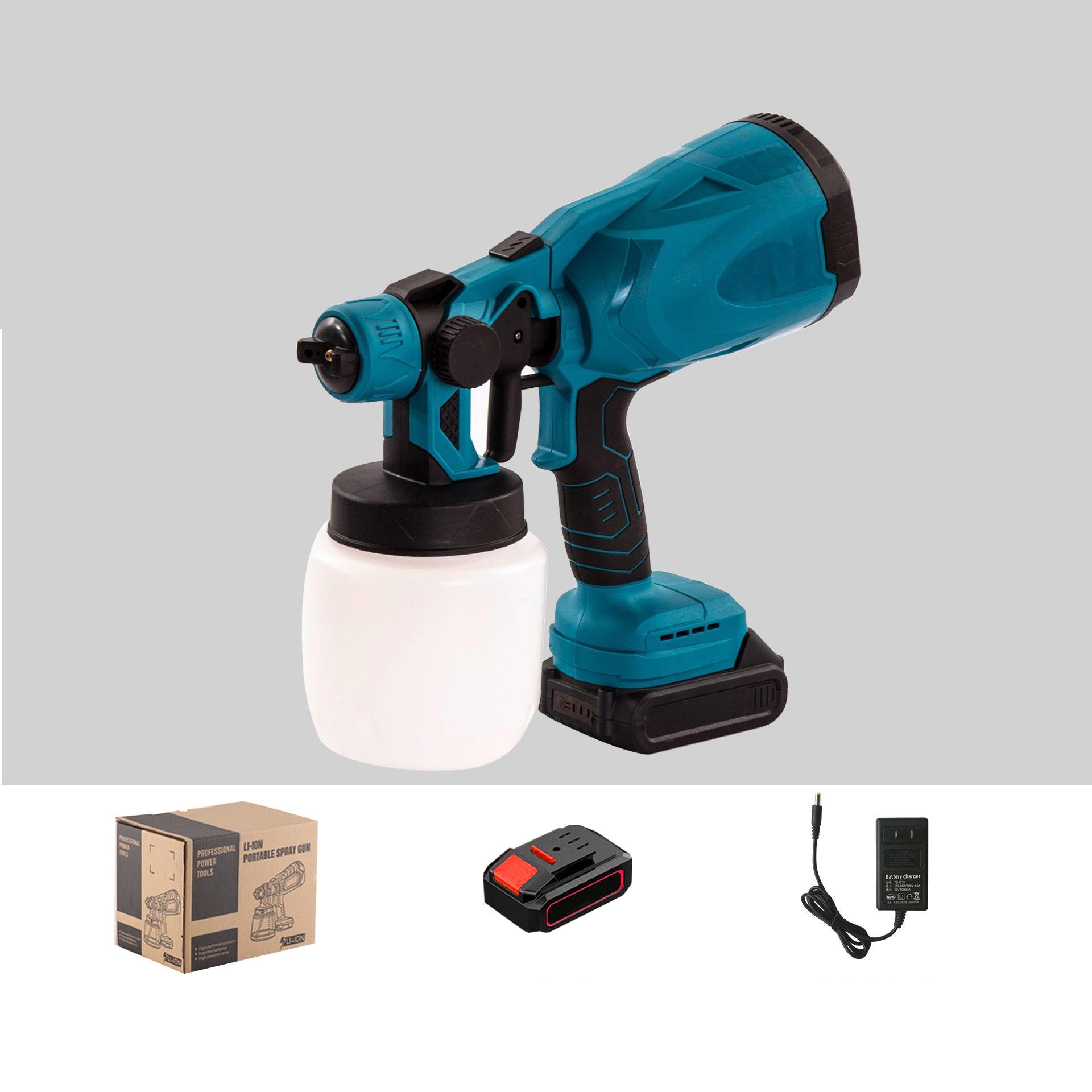 Электрический пистолет-распылитель 800 мл, мощный беспроводной ручной электрический распылитель краски, домашний DIY, легкое распыление для Makita, аккумулятор 18 В 1 Battery 1 EU Plug синий
Электрический пистолет-распылитель 800 мл, мощный беспроводной ручной электрический распылитель краски, домашний DIY, легкое распыление для Makita, аккумулятор 18 В 1 Battery 1 EU Plug синий