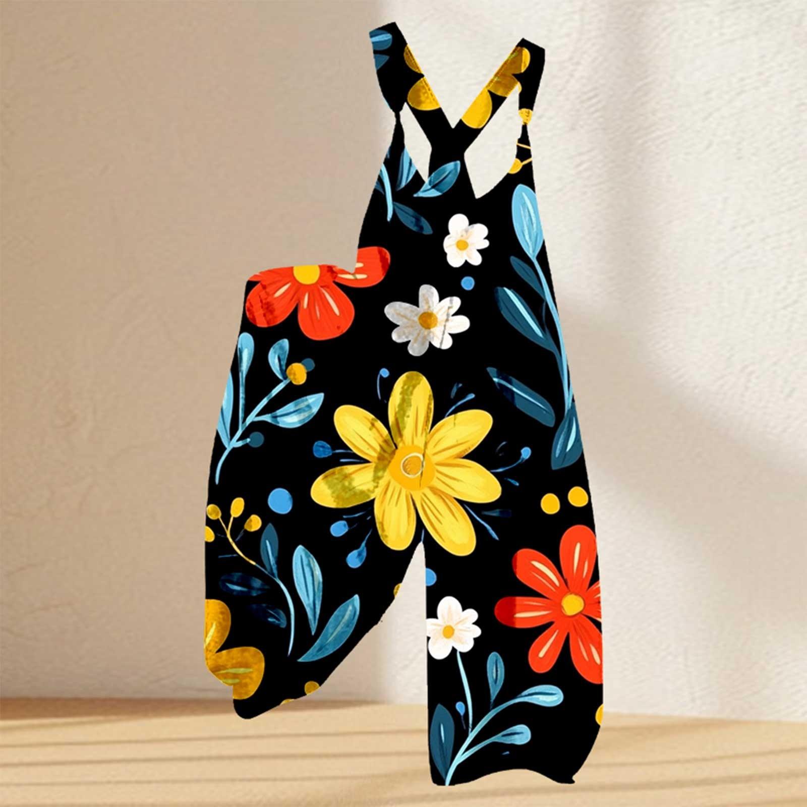 Женский комбинезон с цветочным принтом, повседневный свободный комбинезон из хлопка и льна XL жёлтый
Женский комбинезон с цветочным принтом, повседневный свободный комбинезон из хлопка и льна XL жёлтый