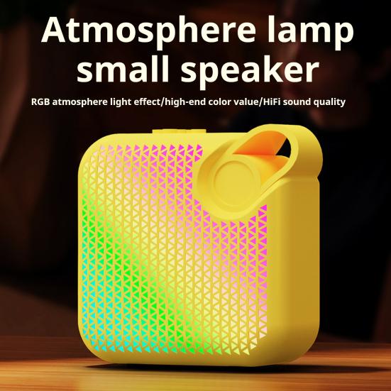 Bluetooth-compatible Speaker with Colorful Lights Low Latency Wide Area Sound Effect Rechargeable Speaker Music Player жовтий
Bluetooth-compatible Speaker with Colorful Lights Low Latency Wide Area Sound Effect Rechargeable Speaker Music Player жовтий