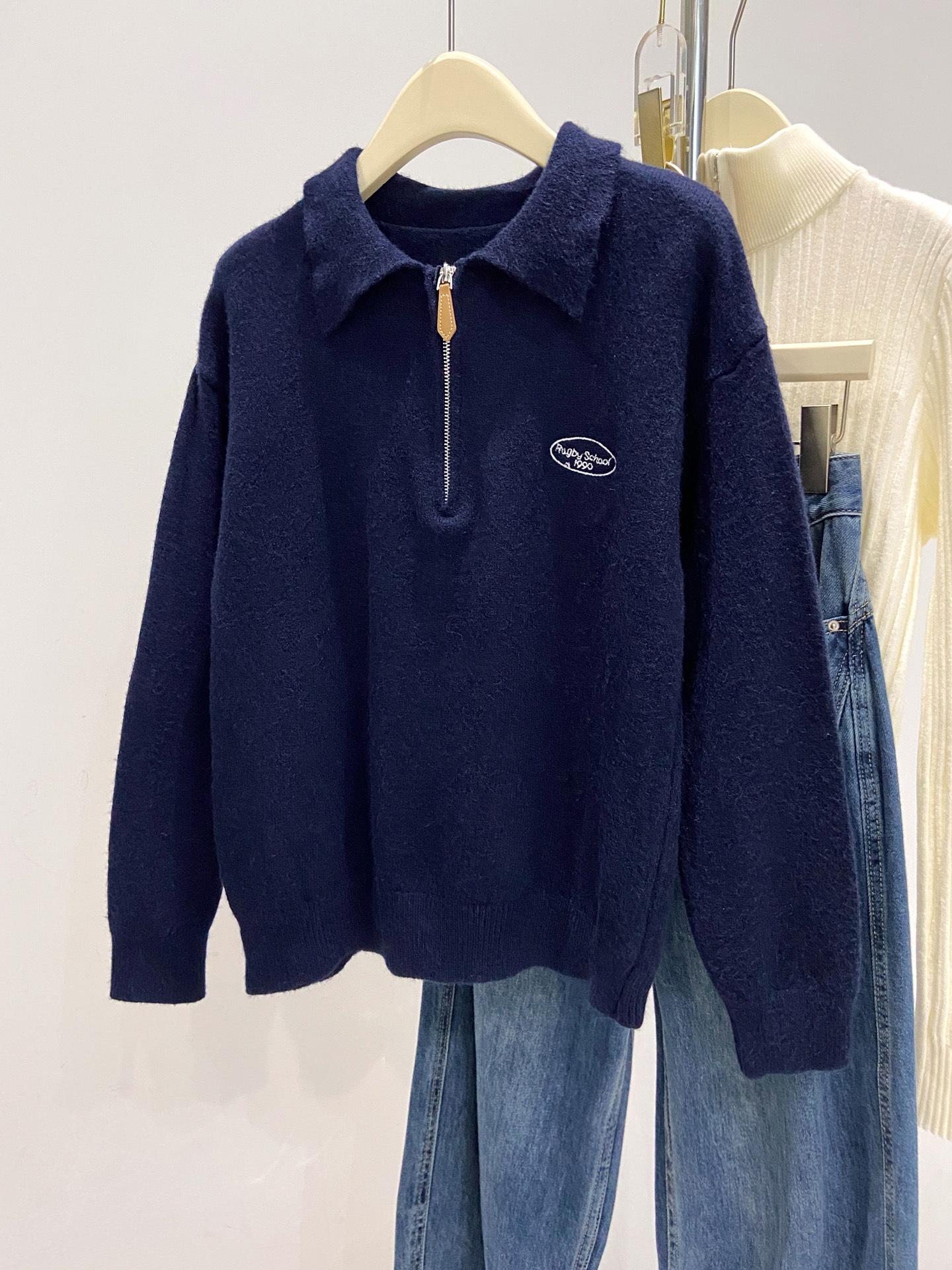 olo лацкан утолщенный вязаный свитер женский осенне-зимний на половину молнии лацкан топ ленивый повседневный стиль внутренний базовый свитер L синий
olo лацкан утолщенный вязаный свитер женский осенне-зимний на половину молнии лацкан топ ленивый повседневный стиль внутренний базовый свитер L синий