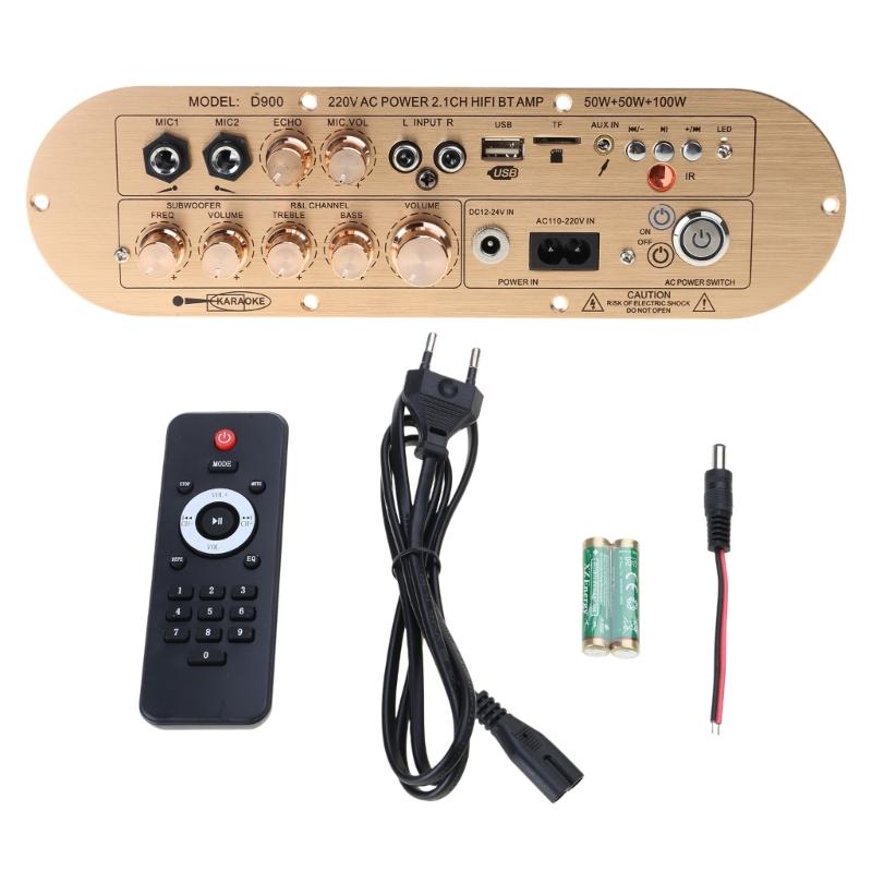 D900 BLE5.0 Digital Amplifier Board 2.1 Channel Large Power Output for Home and Outdoor Sound Systems
D900 BLE5.0 Digital Amplifier Board 2.1 Channel Large Power Output for Home and Outdoor Sound Systems