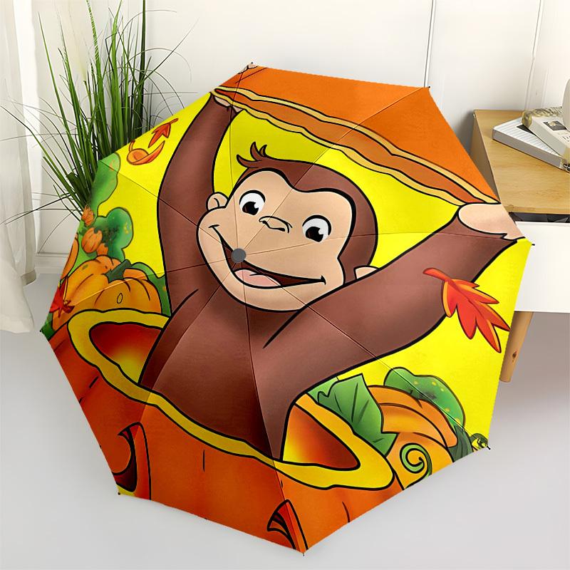 Curious George, pumpkin patch Automatic Opening and Closing, 8 rib Structure Portable Umbrella, Suitable for Men and Women in All Seasons P
Curious George, pumpkin patch Automatic Opening and Closing, 8 rib Structure Portable Umbrella, Suitable for Men and Women in All Seasons P