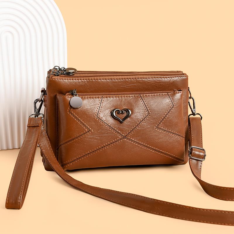 Multi-Layer Large Capacity Shoulder Bag Soft Leather Women s Crossbody Bag Mother s Bag коричневий
Multi-Layer Large Capacity Shoulder Bag Soft Leather Women s Crossbody Bag Mother s Bag коричневий