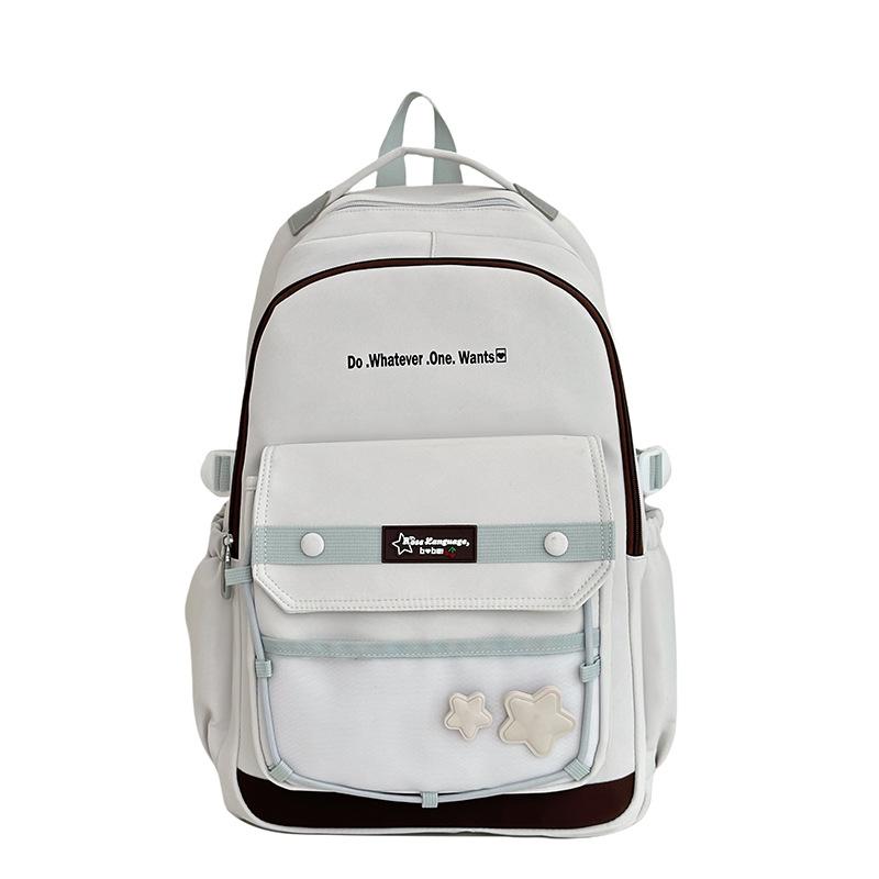 Рюкзак простой большой вместимости для женщин на лето, однотонный, в корейском студенческом стиле, школьная сумка
Рюкзак простой большой вместимости для женщин на лето, однотонный, в корейском студенческом стиле, школьная сумка