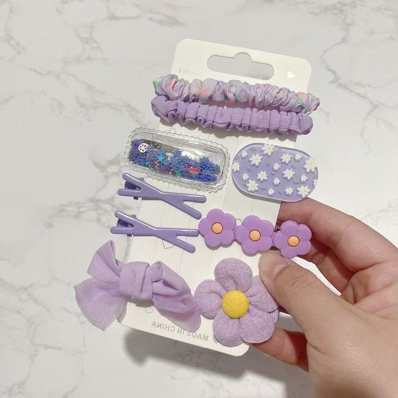 Modern Korean Fabric Floral Hairpin Bundle Cute Bow Bang Young Girls Daily Adorable Headwear Fashion Kid Accessories Set фіолетовий
Modern Korean Fabric Floral Hairpin Bundle Cute Bow Bang Young Girls Daily Adorable Headwear Fashion Kid Accessories Set фіолетовий