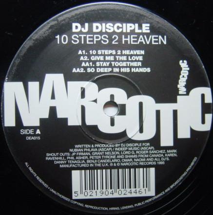 12inch Record DJ DISCIPLE - 10 Steps To Heaven DEA015 Narcotic 1995 UK Dance & Electronica Used
12inch Record DJ DISCIPLE - 10 Steps To Heaven DEA015 Narcotic 1995 UK Dance & Electronica Used