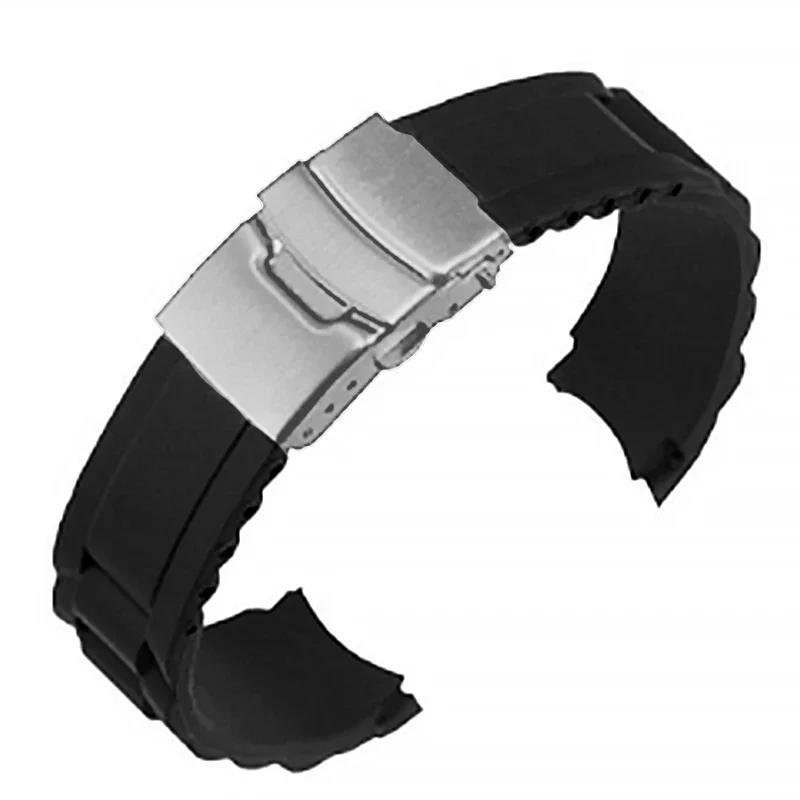 Curved End Watchband for Seiko Waterproof Silicone Wristband for Rolex Rubber Bracelet Universal Replacement Straps Accessories 18mm
Curved End Watchband for Seiko Waterproof Silicone Wristband for Rolex Rubber Bracelet Universal Replacement Straps Accessories 18mm