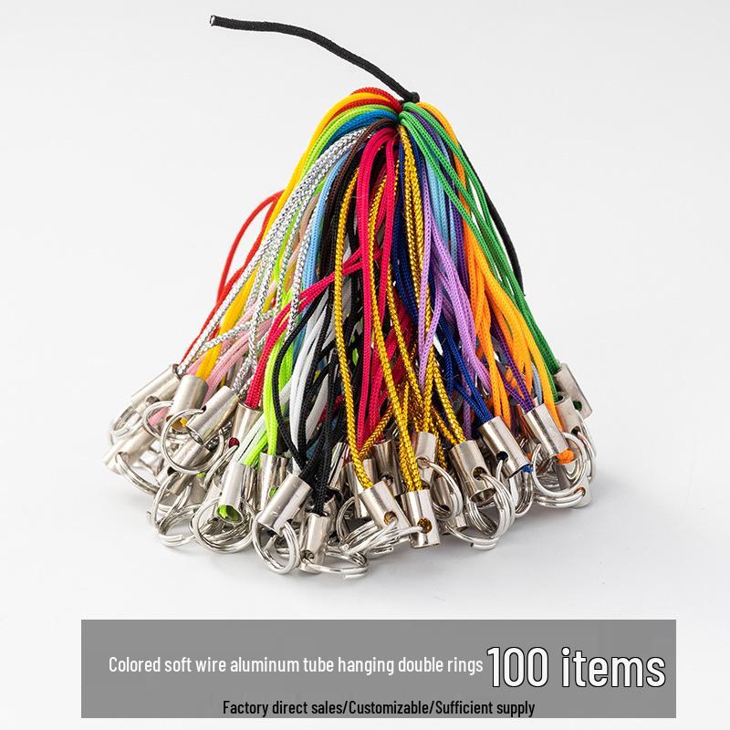 100 Colorful Double Loop Mobile Phone Lanyards - Doll Polyester Pendant Ropes for DIY Jewelry and Handmade Projects
100 Colorful Double Loop Mobile Phone Lanyards - Doll Polyester Pendant Ropes for DIY Jewelry and Handmade Projects