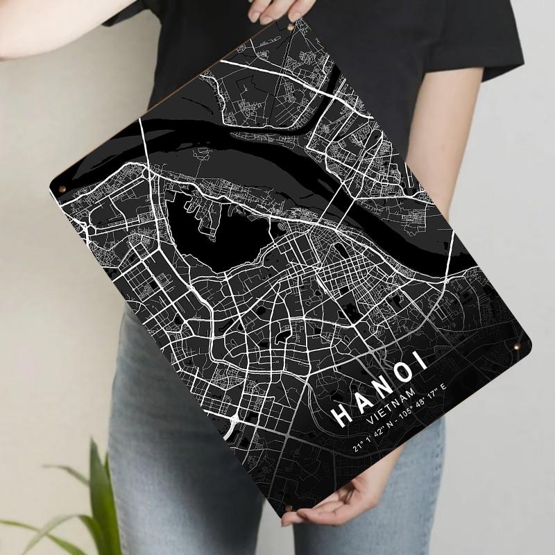 Hanoi Vietnam City Map Metal Wall Art Modern Home Decor Minimalist Urban Street Print 20x30cm(7.8x11.8inch)
Hanoi Vietnam City Map Metal Wall Art Modern Home Decor Minimalist Urban Street Print 20x30cm(7.8x11.8inch)
