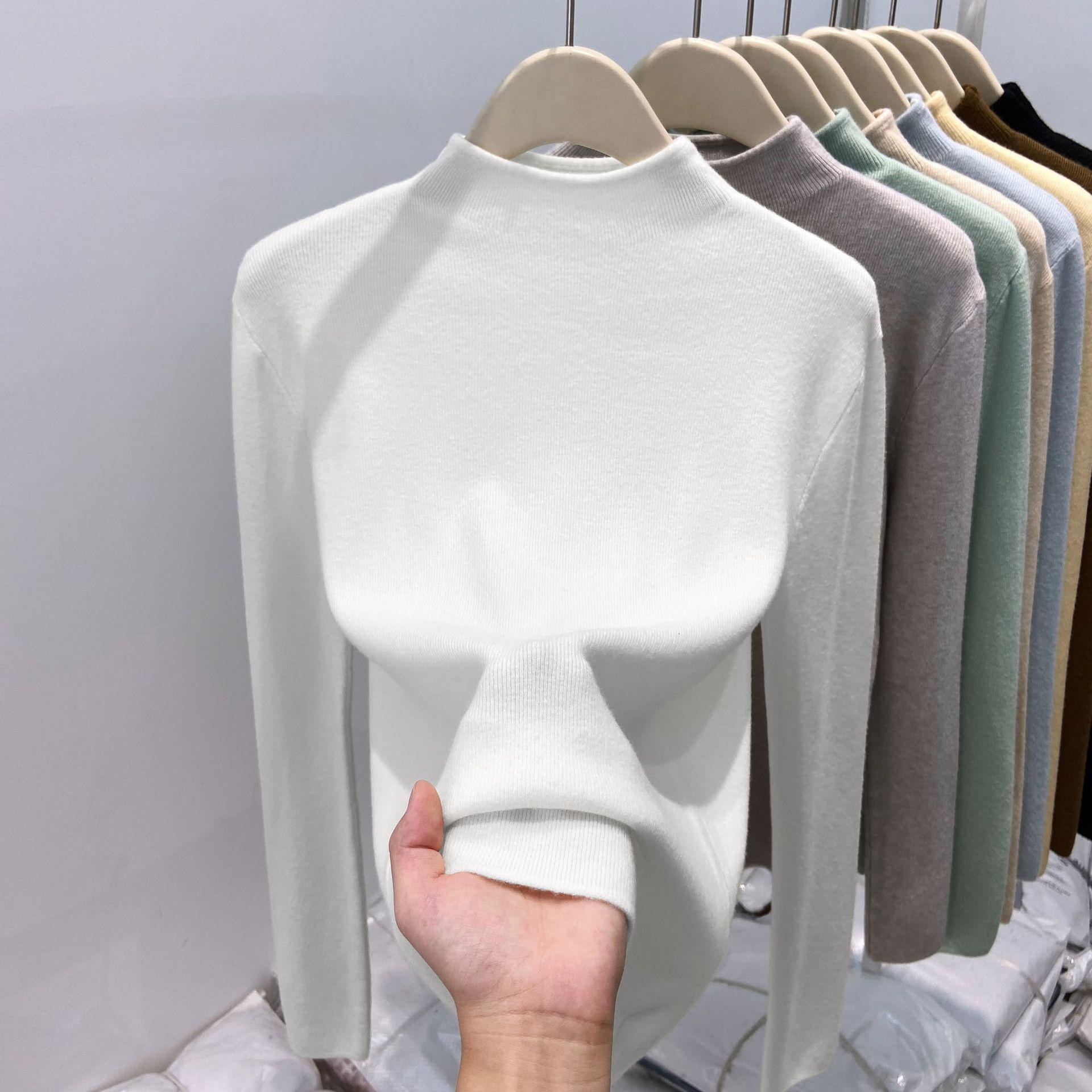 Thickened warm integrated fleece semi-turtleneck knitted sweater women s spring soft waxy inner bottoming shirt solid color top XL білий
Thickened warm integrated fleece semi-turtleneck knitted sweater women s spring soft waxy inner bottoming shirt solid color top XL білий
