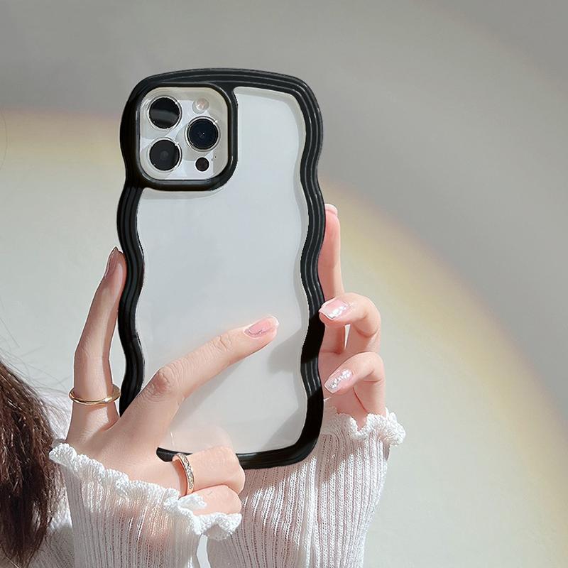 Противоударный мягкий волнистый чехол с завитками для iPhone 15 14 13 Pro Max Plus Candy Transparent Airbag Bumper Cover Phone Accessories For iPhone 13 чёрный
Противоударный мягкий волнистый чехол с завитками для iPhone 15 14 13 Pro Max Plus Candy Transparent Airbag Bumper Cover Phone Accessories For iPhone 13 чёрный