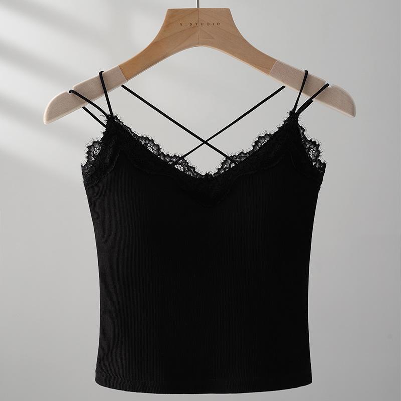 Кружевной кружевной жилет на подтяжках для женщин, носящих весенние костюмы для женщин, облегающего кроя, с нагрудными подушечками и красивым базовым топом с ремешком на спине One size
Кружевной кружевной жилет на подтяжках для женщин, носящих весенние костюмы для женщин, облегающего кроя, с нагрудными подушечками и красивым базовым топом с ремешком на спине One size