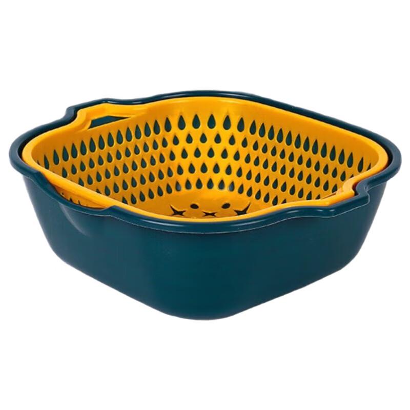 Plastic Double-Layer Kitchen Colander Set
Plastic Double-Layer Kitchen Colander Set
