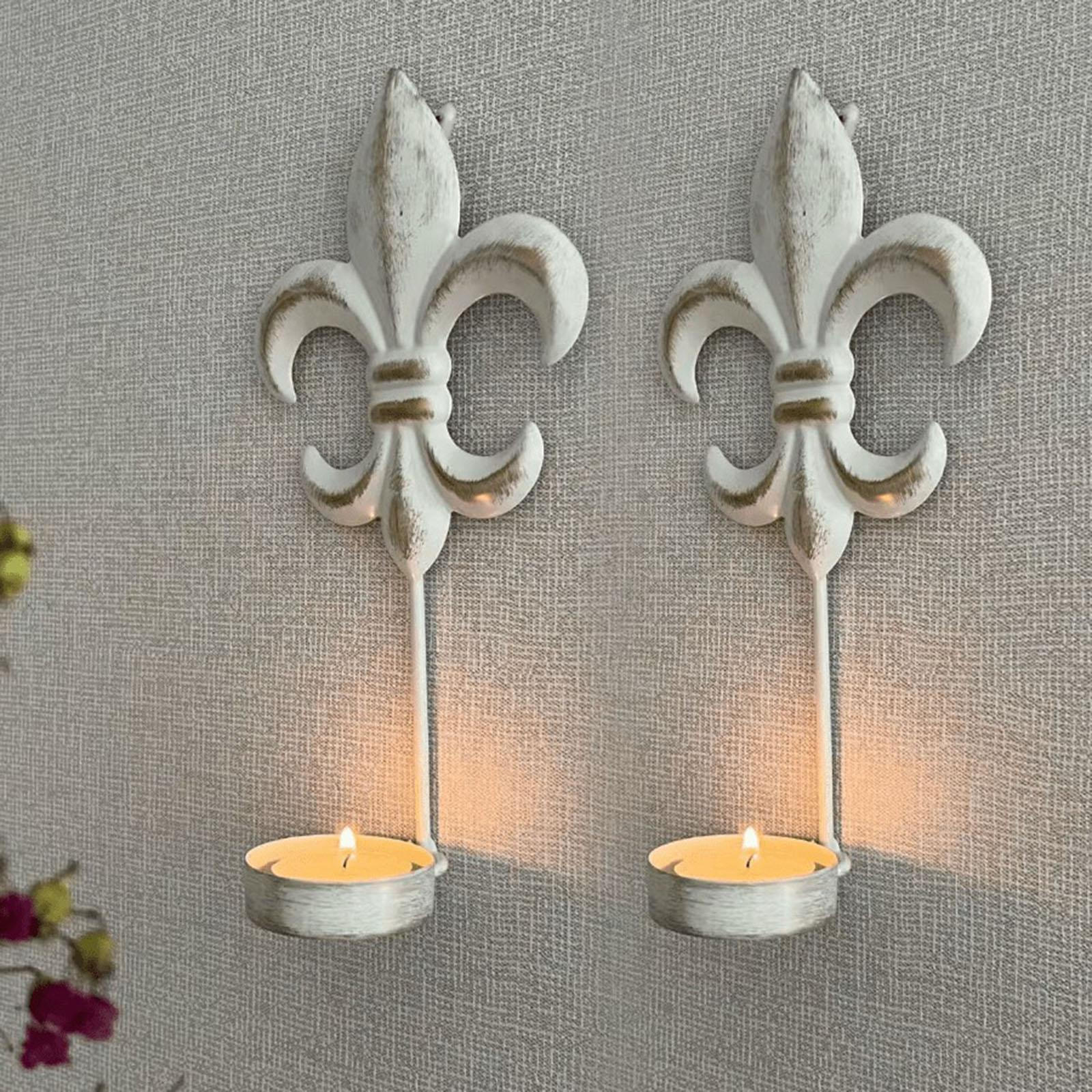 2 Pieces Iron Wall Candle Sconces Rustic Retro Ornament Candleholder Decorative for Bedroom білий
2 Pieces Iron Wall Candle Sconces Rustic Retro Ornament Candleholder Decorative for Bedroom білий