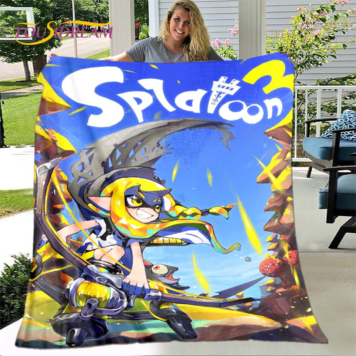 Мягкое плюшевое одеяло с изображением игры Splatoon, фланелевое одеяло для гостиной, спальни, кровати, дивана, чехол для пикника Bettdecke
Мягкое плюшевое одеяло с изображением игры Splatoon, фланелевое одеяло для гостиной, спальни, кровати, дивана, чехол для пикника Bettdecke