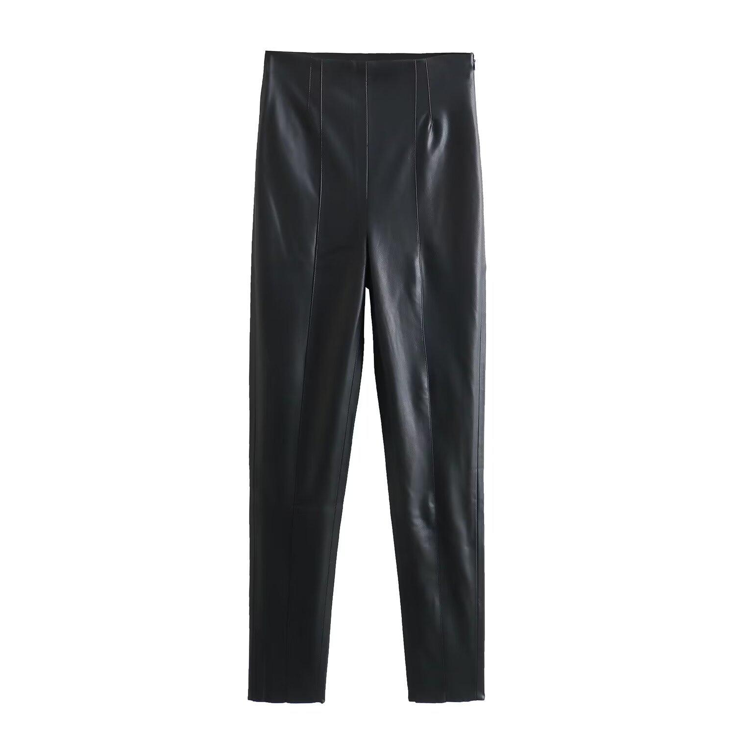 Retro Women s Slim Fit High Waist Faux Leather Pants Extra Small чорний
Retro Women s Slim Fit High Waist Faux Leather Pants Extra Small чорний