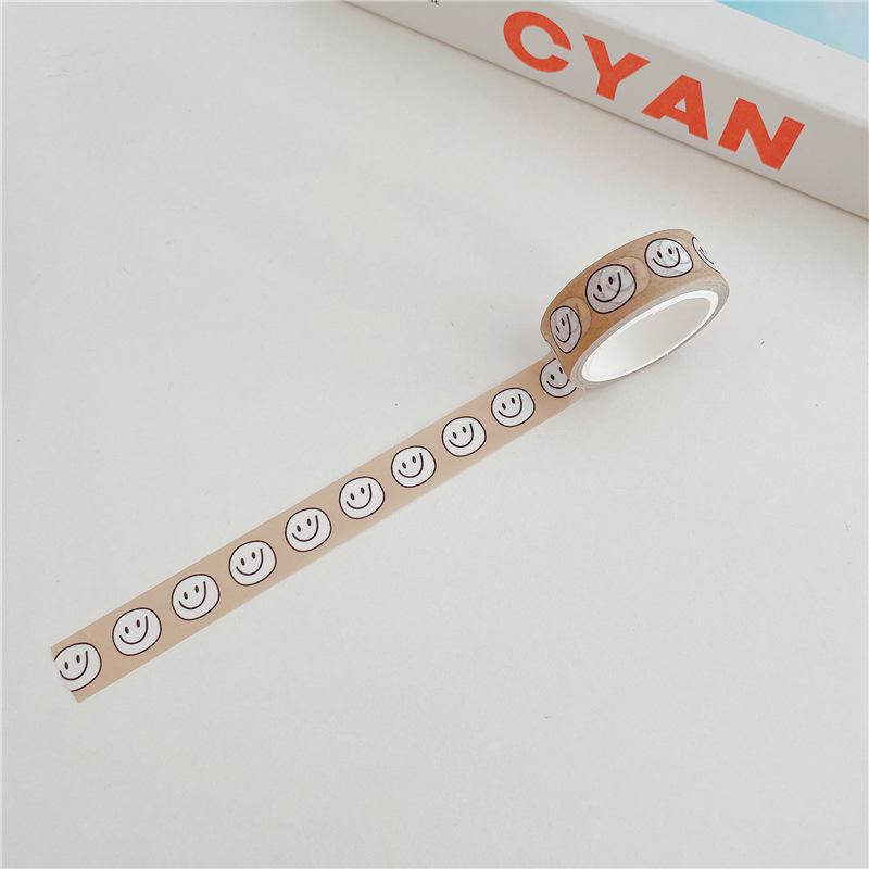 Ins Simple Cartoon Comic Smiley Washi Tape Scrapbooking DIY Decor Journal Korean Tape Cute Tape Paper Diary Candle Sticker
Ins Simple Cartoon Comic Smiley Washi Tape Scrapbooking DIY Decor Journal Korean Tape Cute Tape Paper Diary Candle Sticker