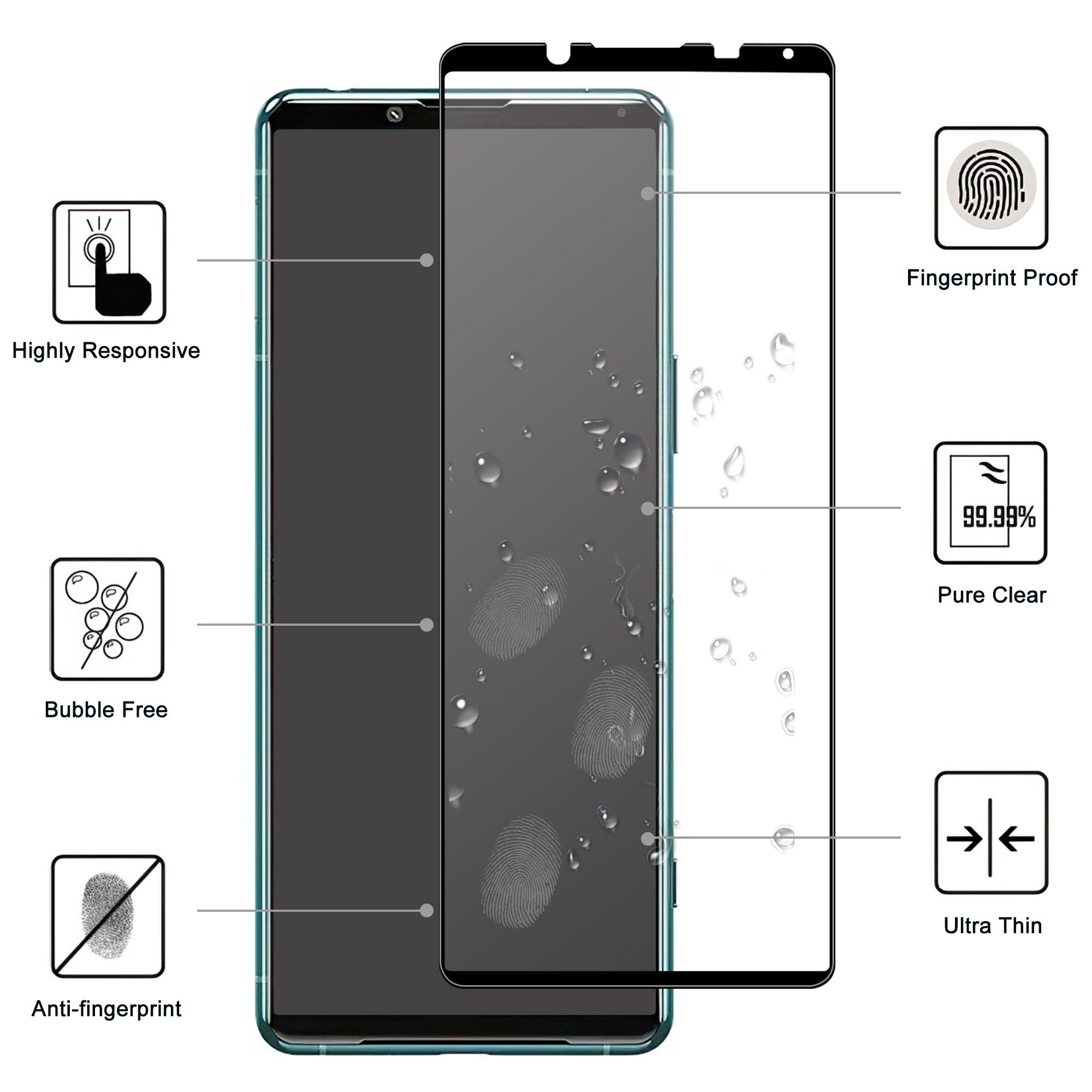 For Sony Xperia 5 IV Black Edge Tempered Glass Screen Protector Anti-explosion HD Clear Anti-Fingerprint Full Glue AGC Screen Film Type A
For Sony Xperia 5 IV Black Edge Tempered Glass Screen Protector Anti-explosion HD Clear Anti-Fingerprint Full Glue AGC Screen Film Type A
