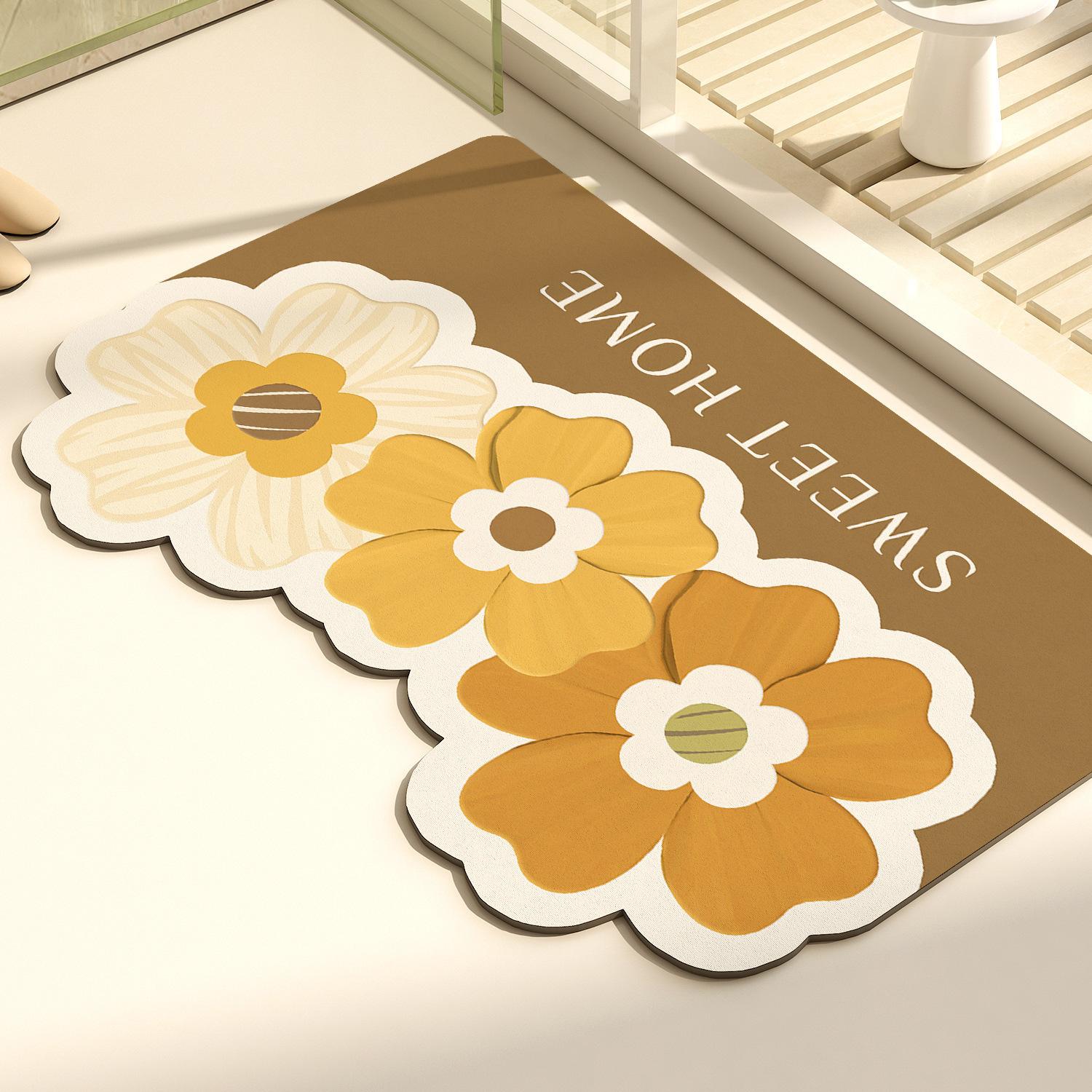 Small Fresh Diatom Mud Floor Mat, Quick-Drying Water-Absorbing Floor Mat At The Door Of The Bathroom, Household Dirt-Resistant And Easy-To-Take-Care B 50*80cm
Small Fresh Diatom Mud Floor Mat, Quick-Drying Water-Absorbing Floor Mat At The Door Of The Bathroom, Household Dirt-Resistant And Easy-To-Take-Care B 50*80cm