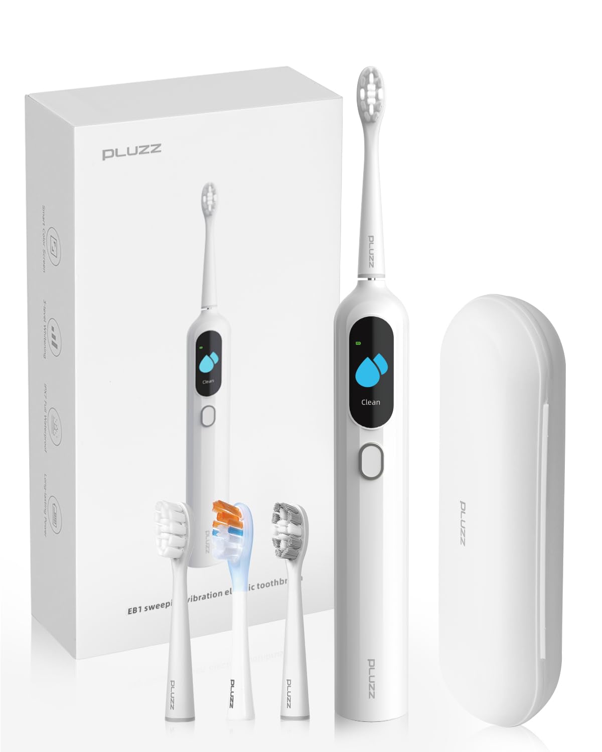 Improved Model Sweep Vibration EB1 Sonic Electric Toothbrush with 4 Replacement Brush Genuine 3 Smart Gum Travel Gift Compatible 2026 - белый
Improved Model Sweep Vibration EB1 Sonic Electric Toothbrush with 4 Replacement Brush Genuine 3 Smart Gum Travel Gift Compatible 2026 - белый