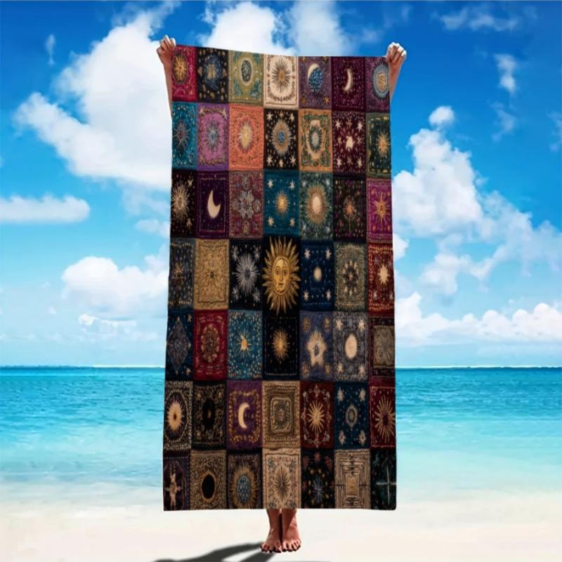 1pc Celestial Beach Towel with Mandala & Star Patterns -Soft Absorbent Microfiber,Lightweight & Durable Quick-Dry Towel for Pool W40*H60(CM)
1pc Celestial Beach Towel with Mandala & Star Patterns -Soft Absorbent Microfiber,Lightweight & Durable Quick-Dry Towel for Pool W40*H60(CM)