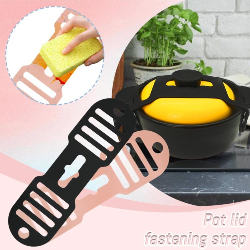 Heat-Resistant Pot Lid Fixing Strap Silicone Lid Latch Strap New Pot Lid Holder Tableware Tool рожевий
Heat-Resistant Pot Lid Fixing Strap Silicone Lid Latch Strap New Pot Lid Holder Tableware Tool рожевий