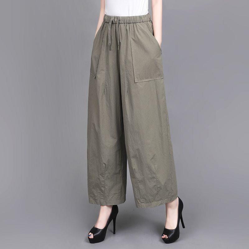 High Waist Casual Wide-Leg Pants for Petite Women XL for 105-125 jin
High Waist Casual Wide-Leg Pants for Petite Women XL for 105-125 jin